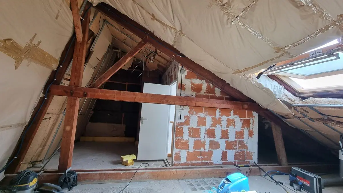 Aménagement de combles — photo du chantier 1