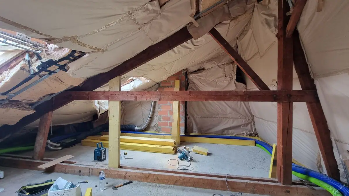 Aménagement de combles — photo du chantier 2
