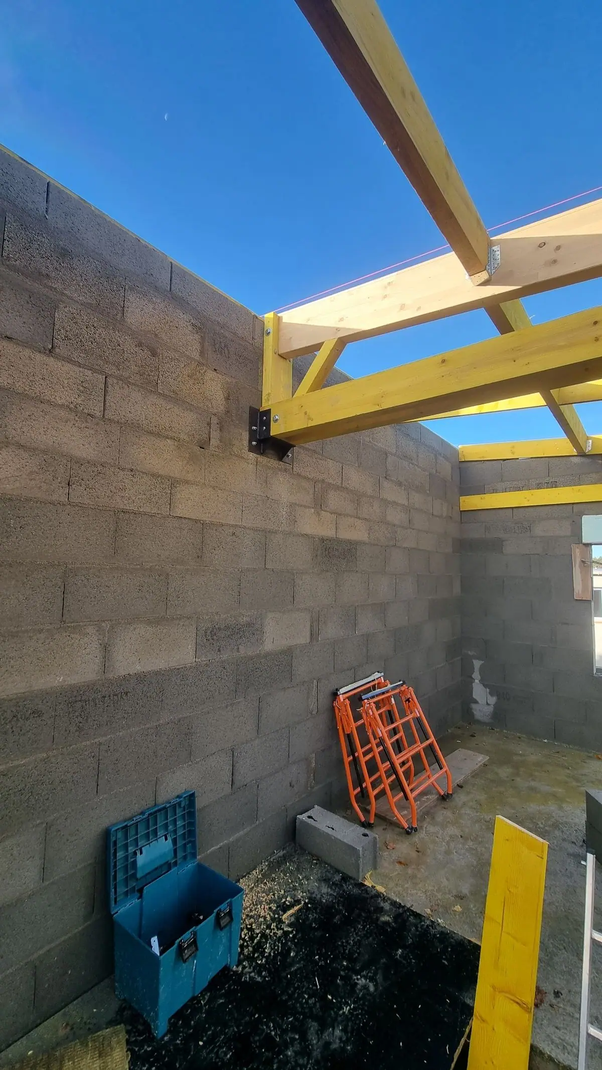Charpente d’une maison individuelle — photo du chantier 3