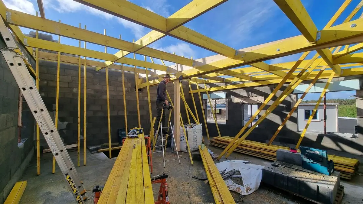 Charpente d’une maison individuelle — photo du chantier 4
