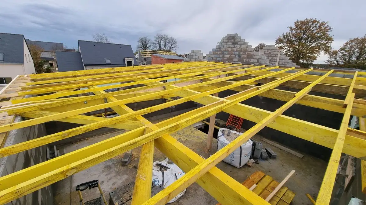 Charpente d’une maison individuelle — photo du chantier 6