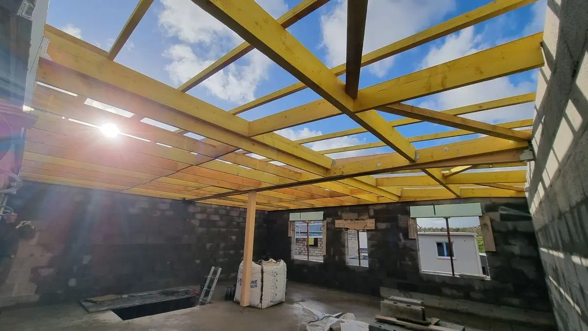 Charpente d’une maison individuelle — photo du chantier 7