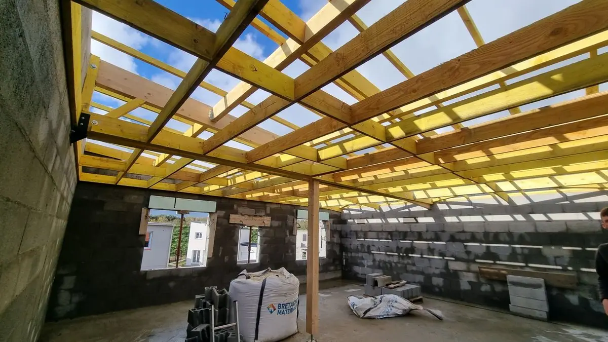 Charpente d’une maison individuelle — photo du chantier 8