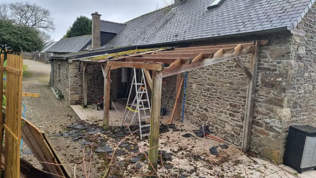 Extension d’une longère — photo du chantier 2