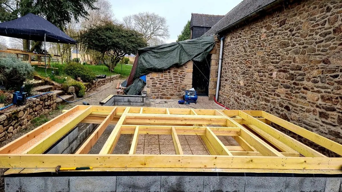 Extension d’une longère — photo du chantier 9