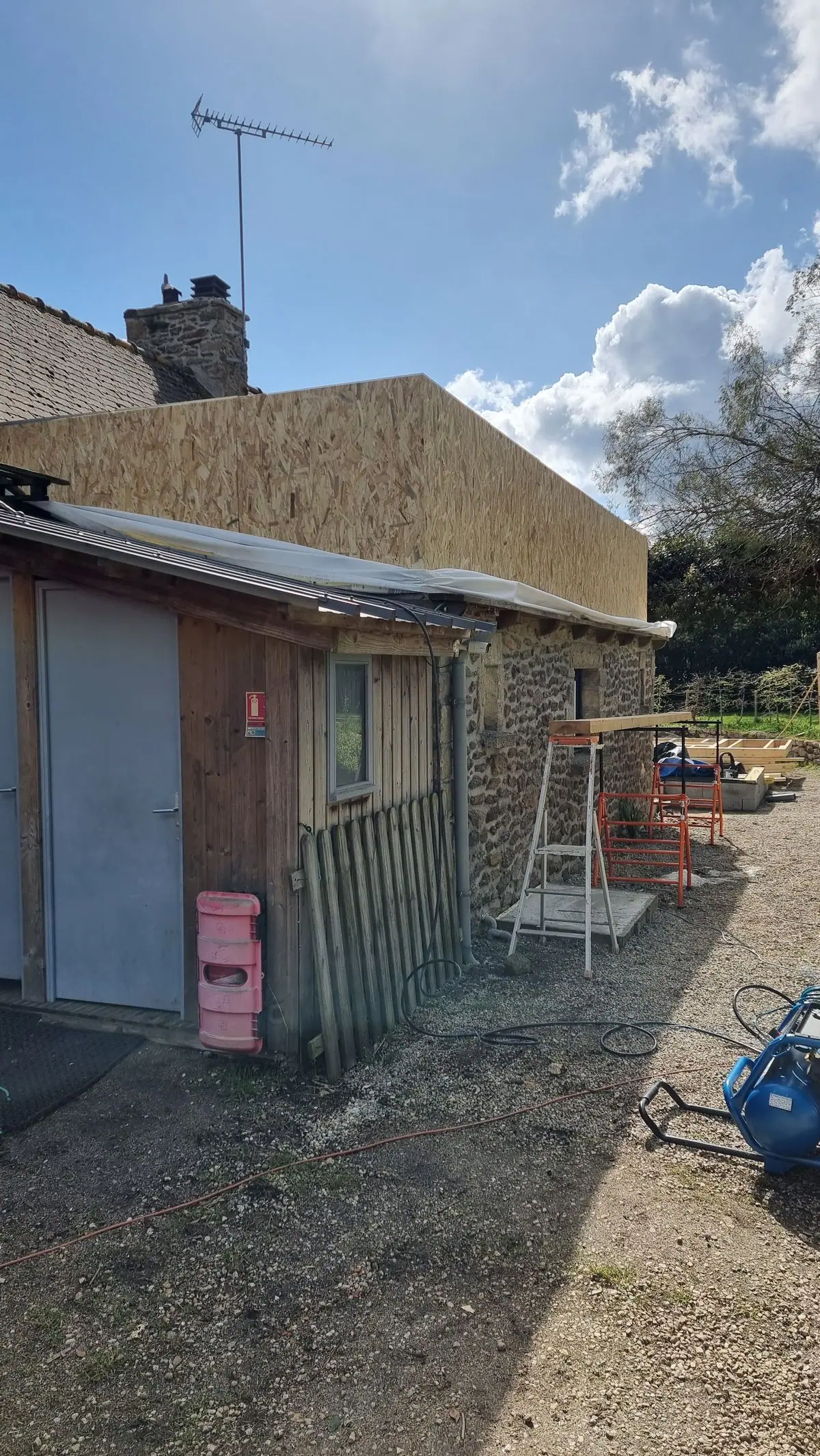Extension d’une longère — photo du chantier 13