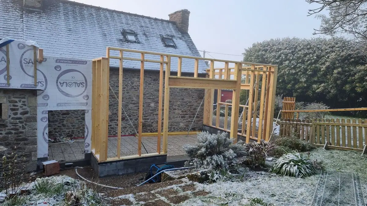 Extension d’une longère — photo du chantier 14