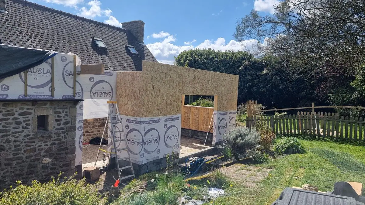 Extension d’une longère — photo du chantier 15