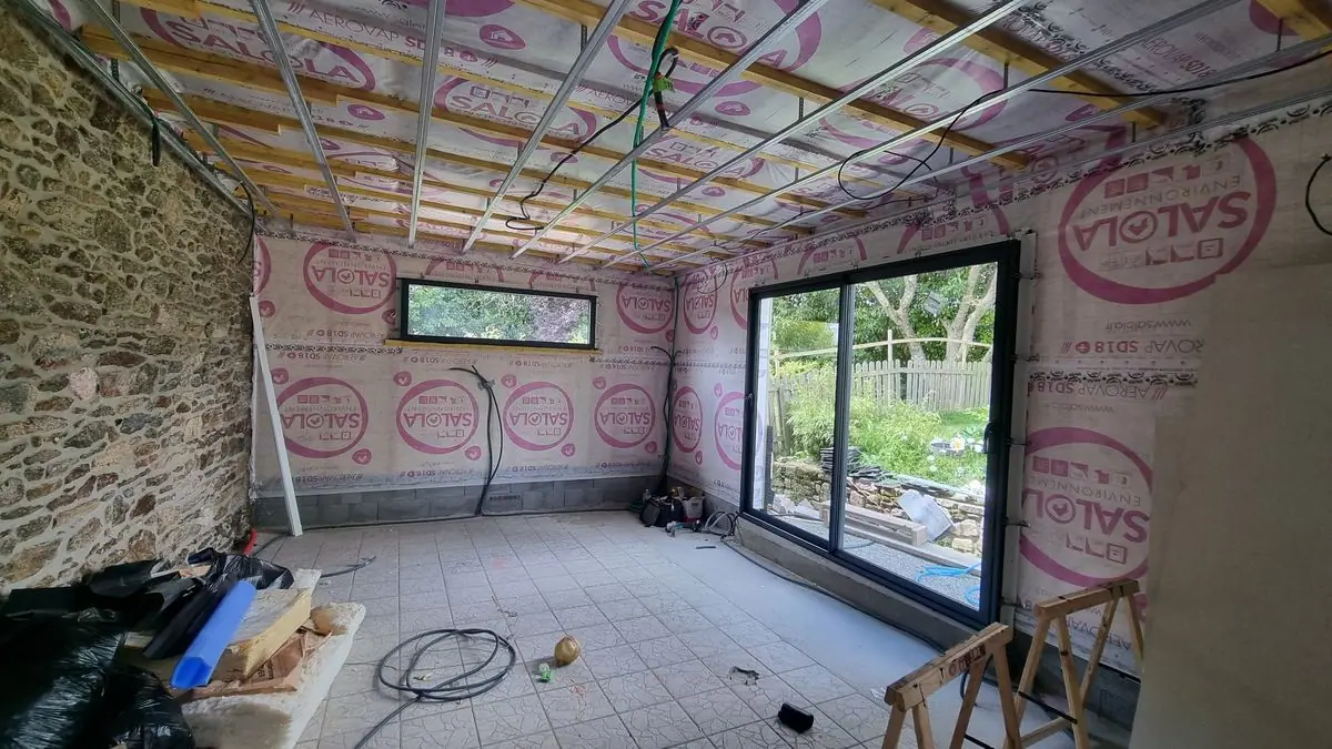 Extension d’une longère — photo du chantier 22