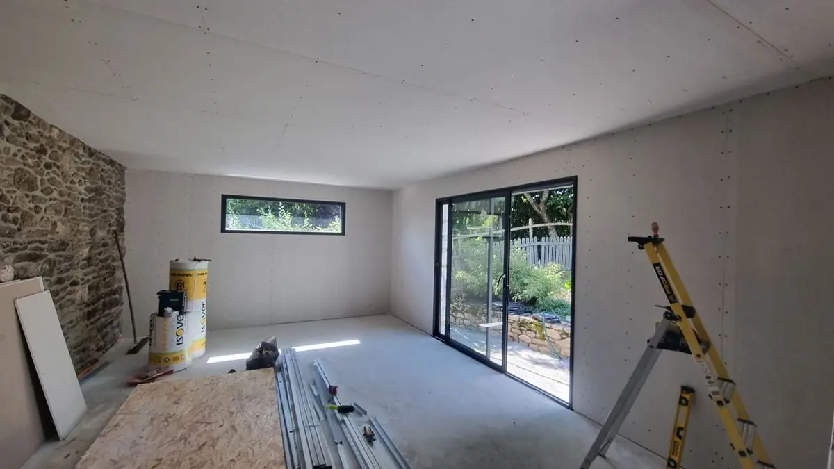 Extension d’une longère — photo du chantier 24