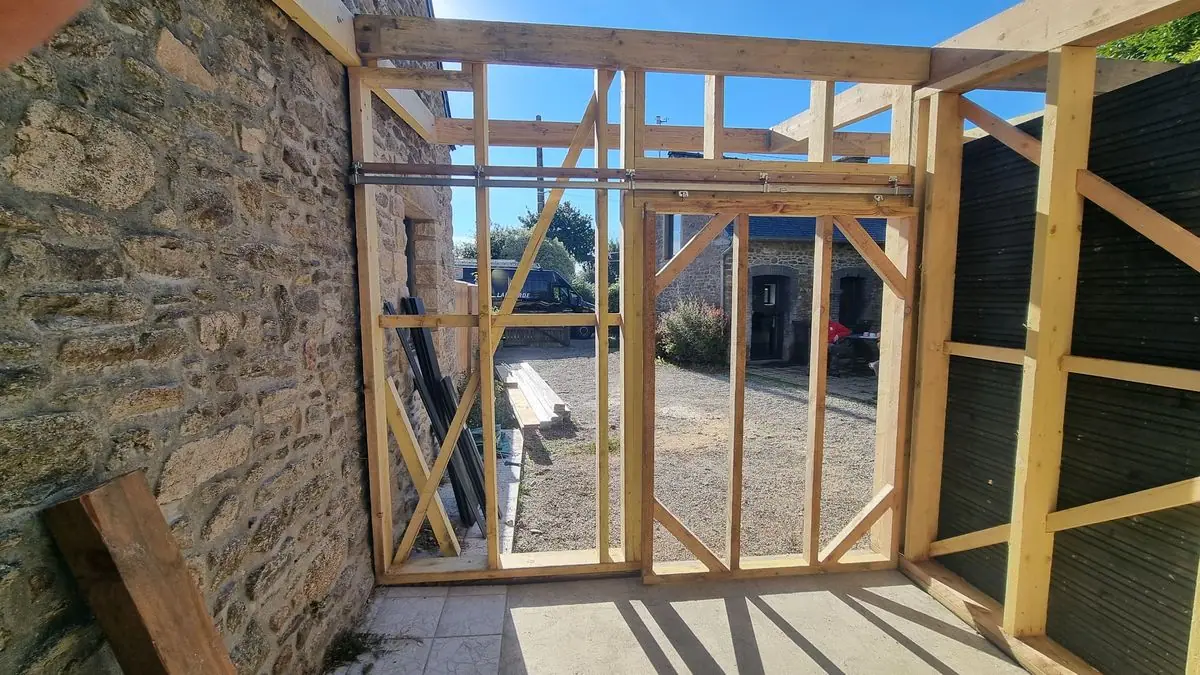 Extension d’une longère — photo du chantier 31