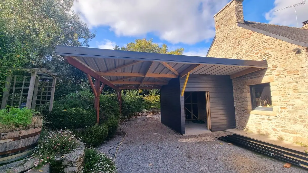 Extension d’une longère — photo du chantier 33