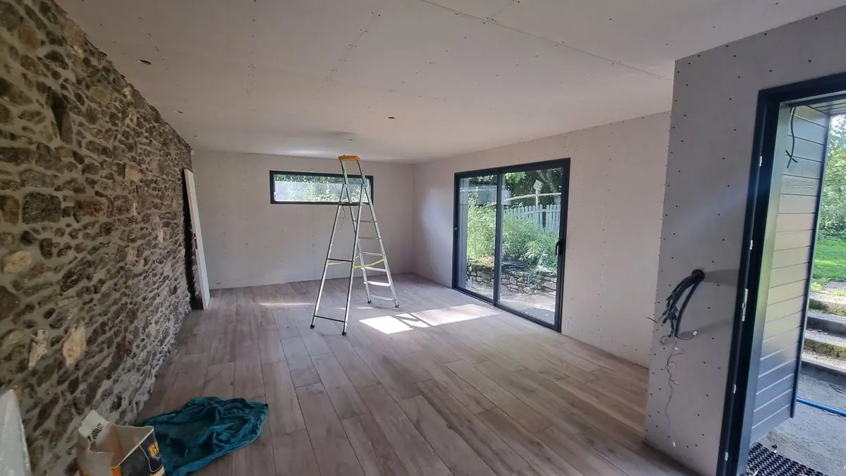 Extension d’une longère — photo du chantier 36