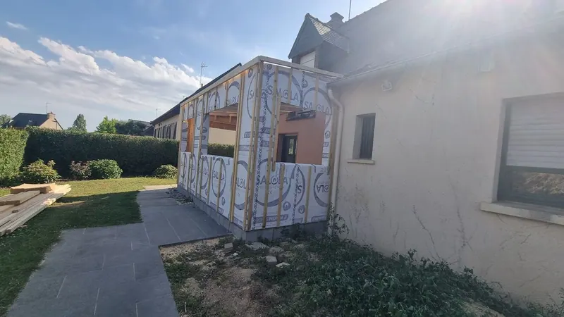 Extension en ossature bois — Labourde Charpente