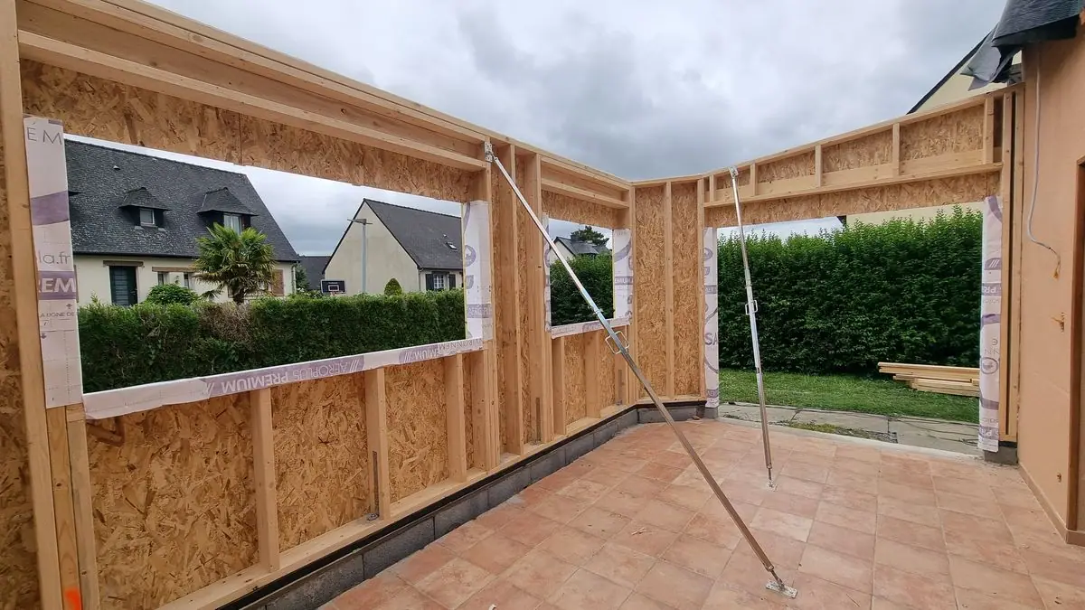 Extension en ossature bois — photo du chantier 9