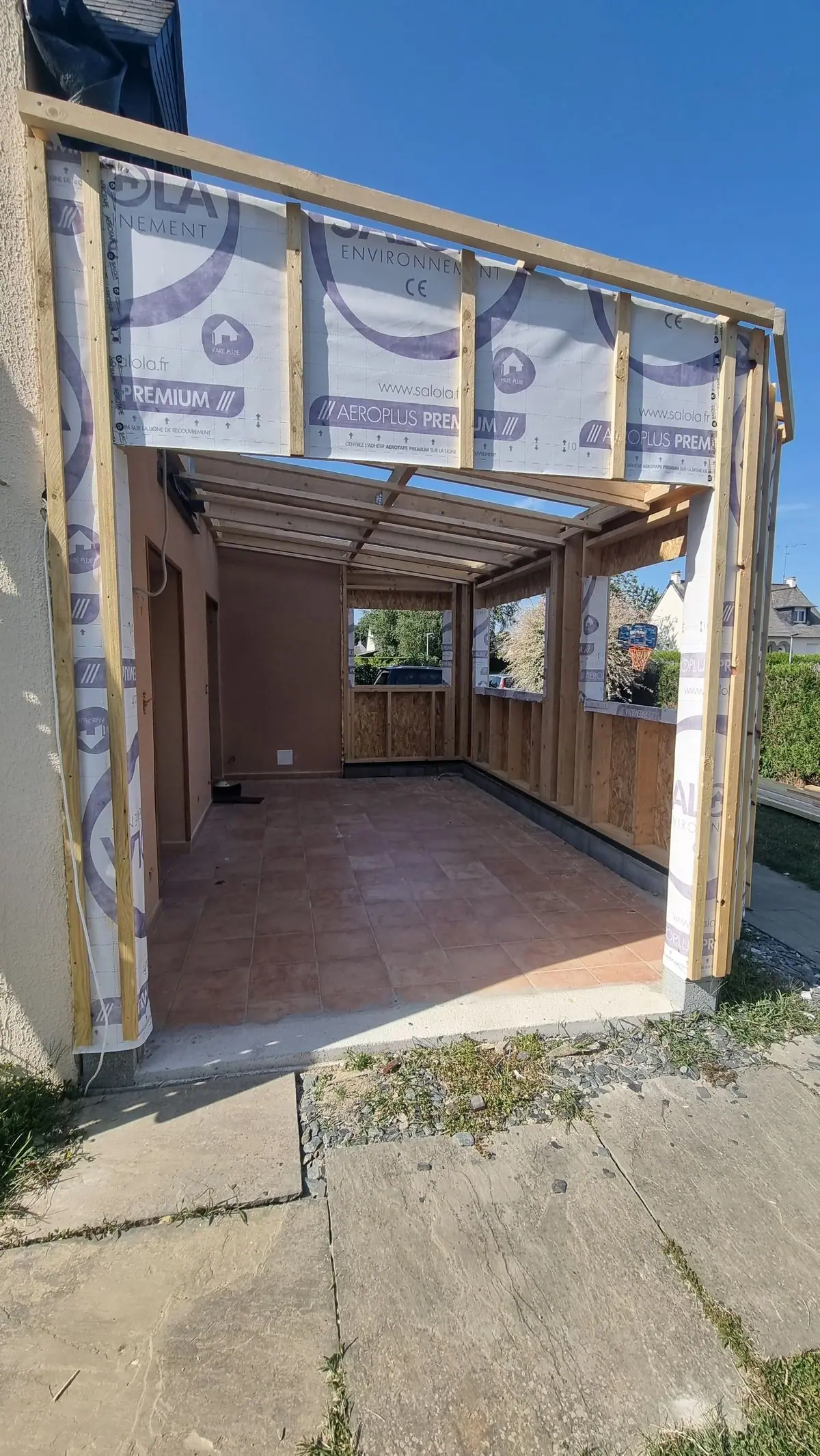 Extension en ossature bois — photo du chantier 11