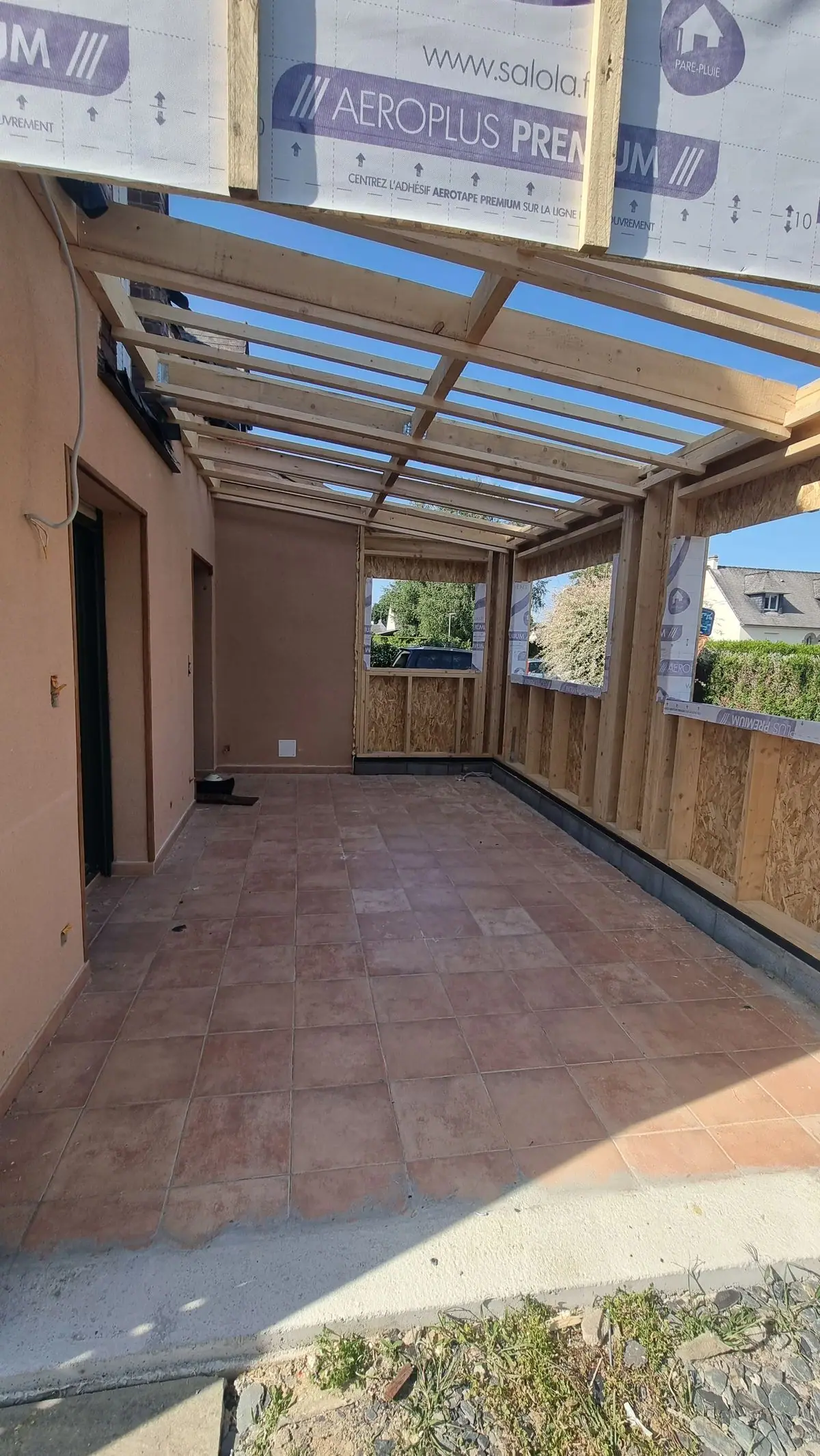 Extension en ossature bois — photo du chantier 12